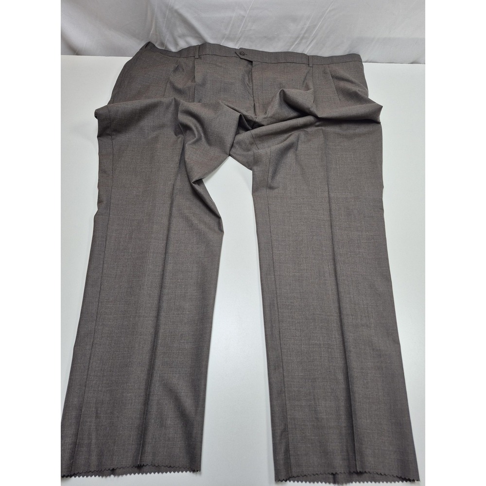 Palm Beach Reflex Dress Pants Mens 60x36 Gray Wool Pleated Big & Tall NWT